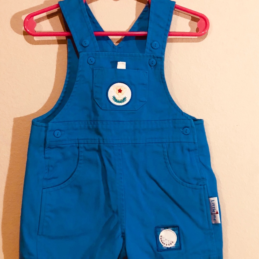 Little Me boys 3 months Overalls shorts
